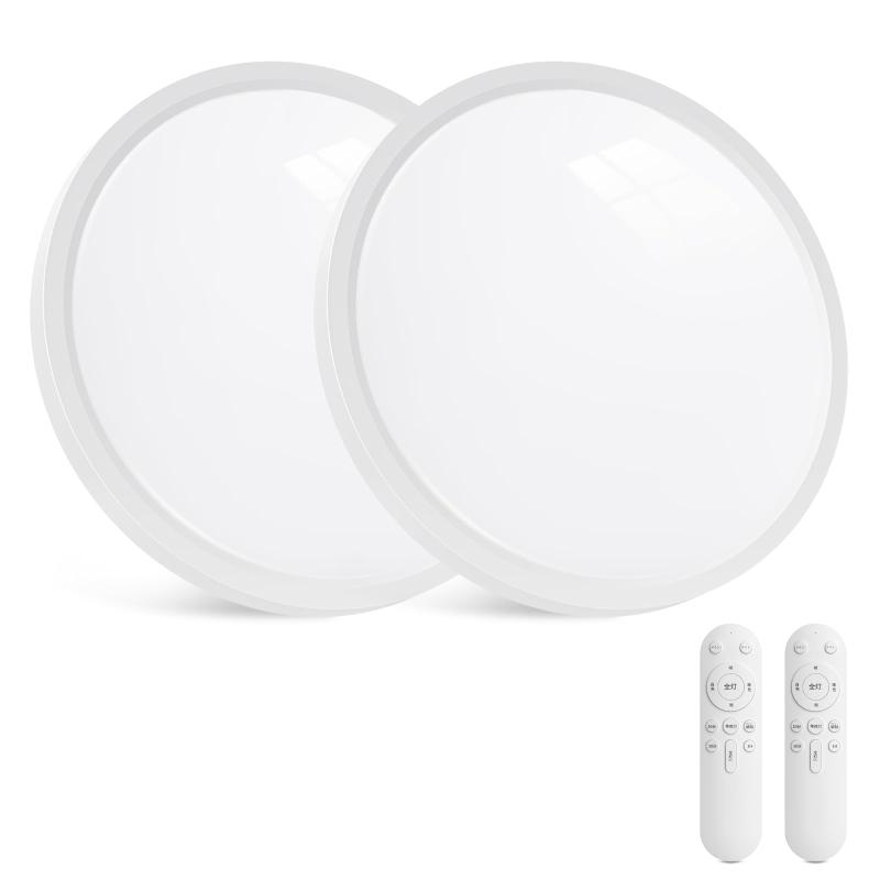 [禄越] シーリングライト led 照明器具 間接光 照明 調光調色 リモコン付 常夜灯モード タイマー 薄型 ledシーリングライト 省エネ 節電 簡単取付 天井照明 電気 キッチン リビング 子供部屋