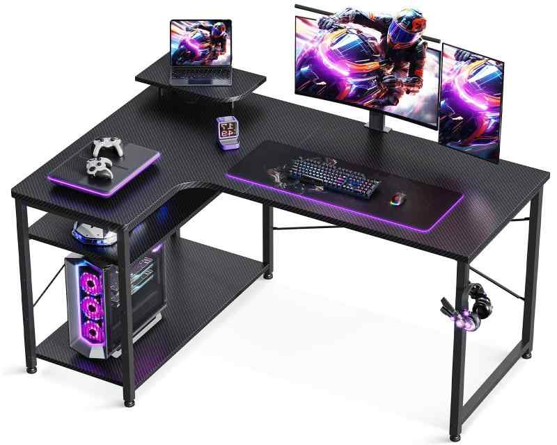 パソコンデスク 楽天市場】ZXD パソコンデスク L字 ゲーミングデスク 幅105 L字