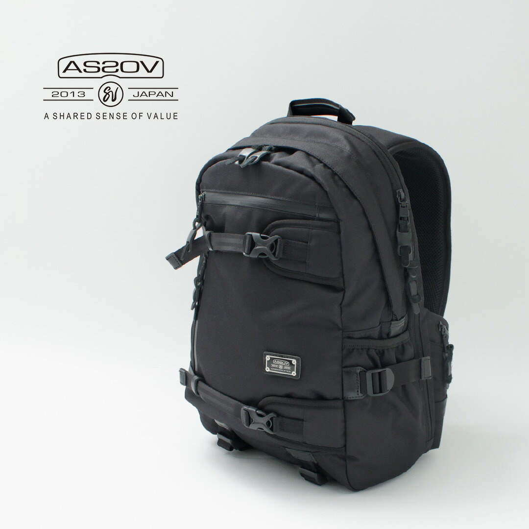 AS2OV（アッソブ） コーデュラ ドビー デイパック / メンズ リュックサック ナイロン 26L CORDURA DOBBY 305D DAY PACK｜ＲＯＣＯＣＯ attractive clothing