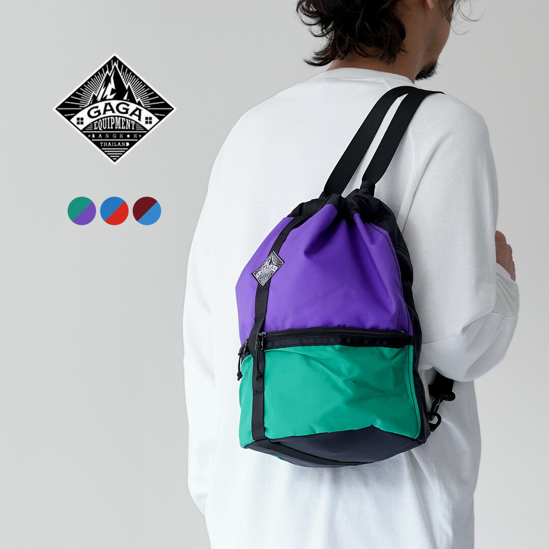 【10％OFFクーポン対象】GAGA EQUIPMENT（ガガ イクイップメント） バケットバッグ / メンズ レディース ショルダーバッグ 巾着型 アウトドア レジャー｜ＲＯＣＯＣＯ attractive clothing