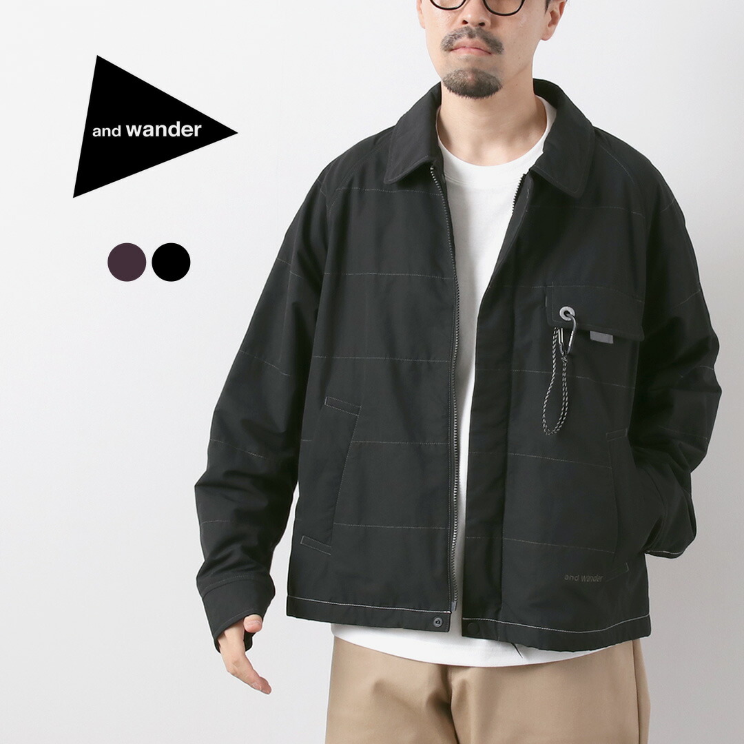 ジャケット・アウター and wander nylon jacket printed nylon jacket | and wander（アンドワンダー） ｜【公式