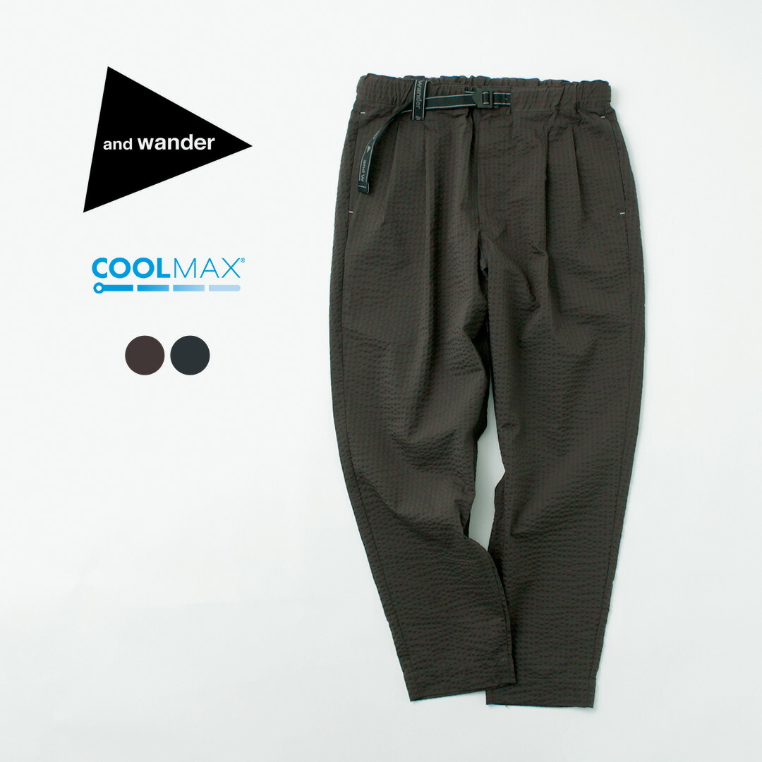 p*a様 【即購入可】SS24 and wander dry check pan 楽天市場】【10％OFFクーポン対象】AND WANDER（アンドワンダー