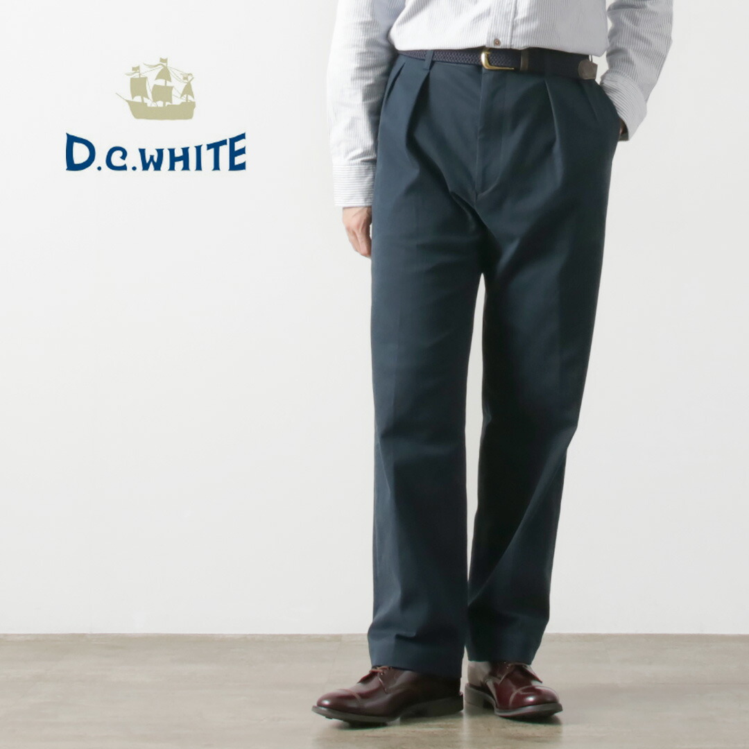 D.C.WHITE（ディーシーホワイト） ザ・ネイビー トラウザー / パンツ チノパン スラックス 日本製 無地