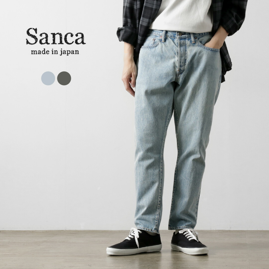 楽天市場】SANCA（サンカ） ブラック デニムテーパード 5Pパンツ