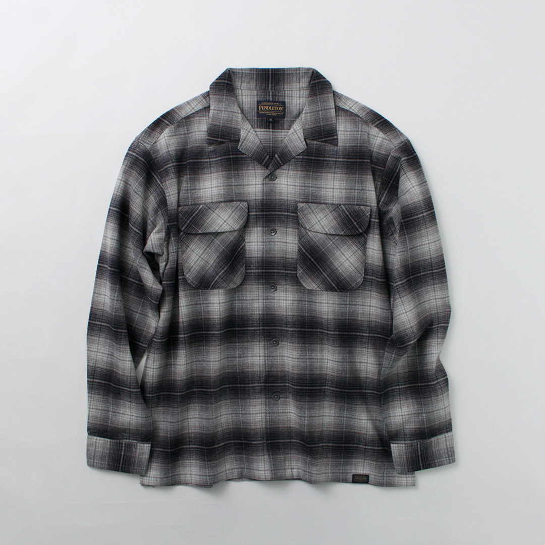 PENDLETON（ペンドルトン） オープンカラー シャツ / メンズ 長袖 綿 コットン 柄 チェック ネルシャツ Open Collar Shirt