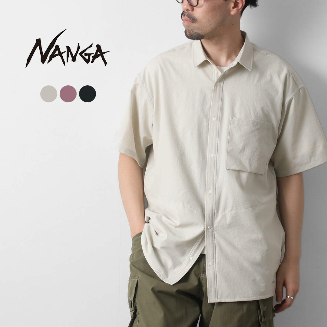 NANGA（ナンガ） ドットエア コンフィー ショートスリーブ シャツ / 半袖 吸汗 速乾 軽量 伸縮 ストレッチ メンズ DotAir COMFY S/S SHIRT｜ＲＯＣＯＣＯ attractive clothing