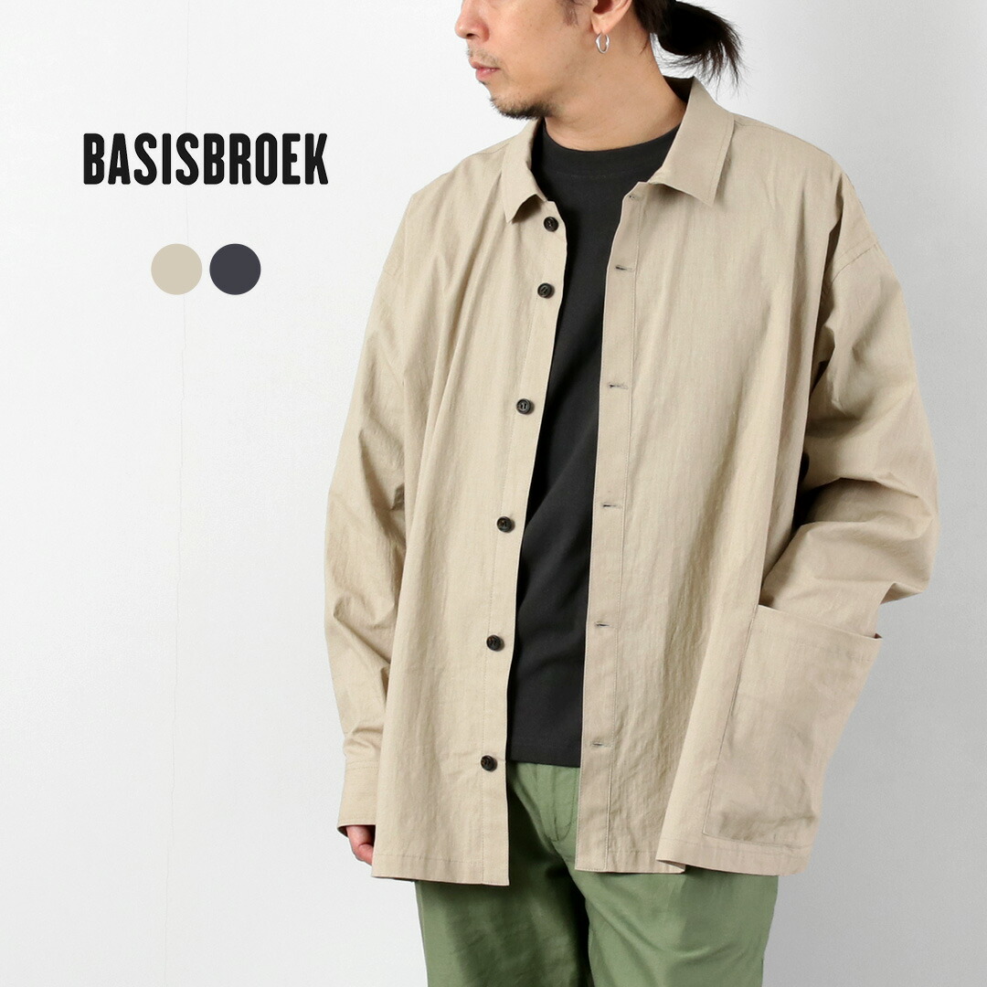 BASISBROEK（バージスブルック） オルガン コットンリネン シャツジャケット 日本製 / メンズ