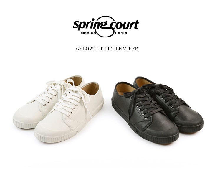 楽天市場 Spring Court スプリングコート G2 ローカット レザー スニーカー メンズ ローテク G2 Lowcut Cut Leather ｒｏｃｏｃｏ Attractive Clothing