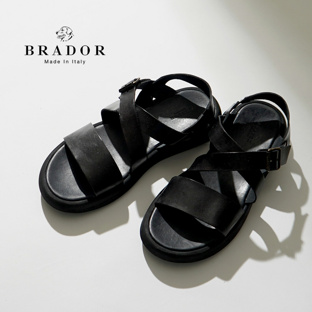 楽天市場】BRADOR ブラドール 46571 LEATHER SANDALS レザー