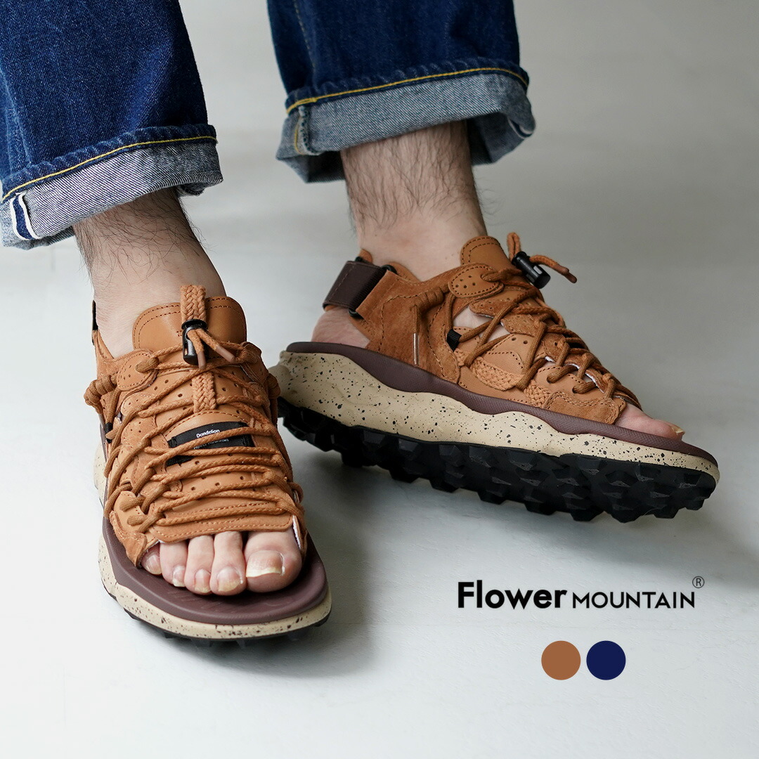 FLOWER MOUNTAIN（フラワーマウンテン） プマプンク カウレザー ネイティブサンダル / メンズ 靴 シューズ スポーツサンダル アウトドア｜ＲＯＣＯＣＯ attractive clothing