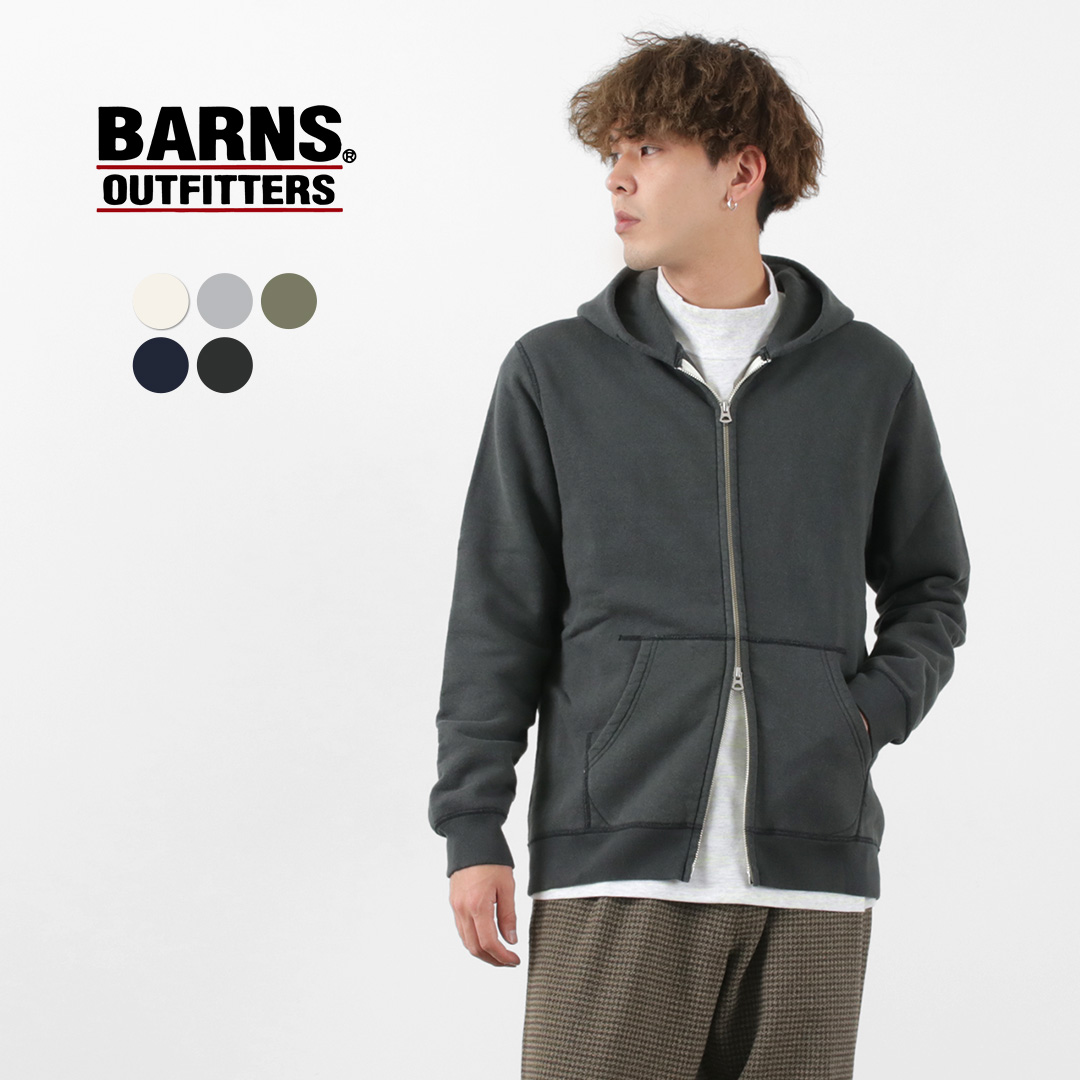 楽天市場】BARNS（バーンズ） カラー別注 吊り編み 裏毛 プルオーバー