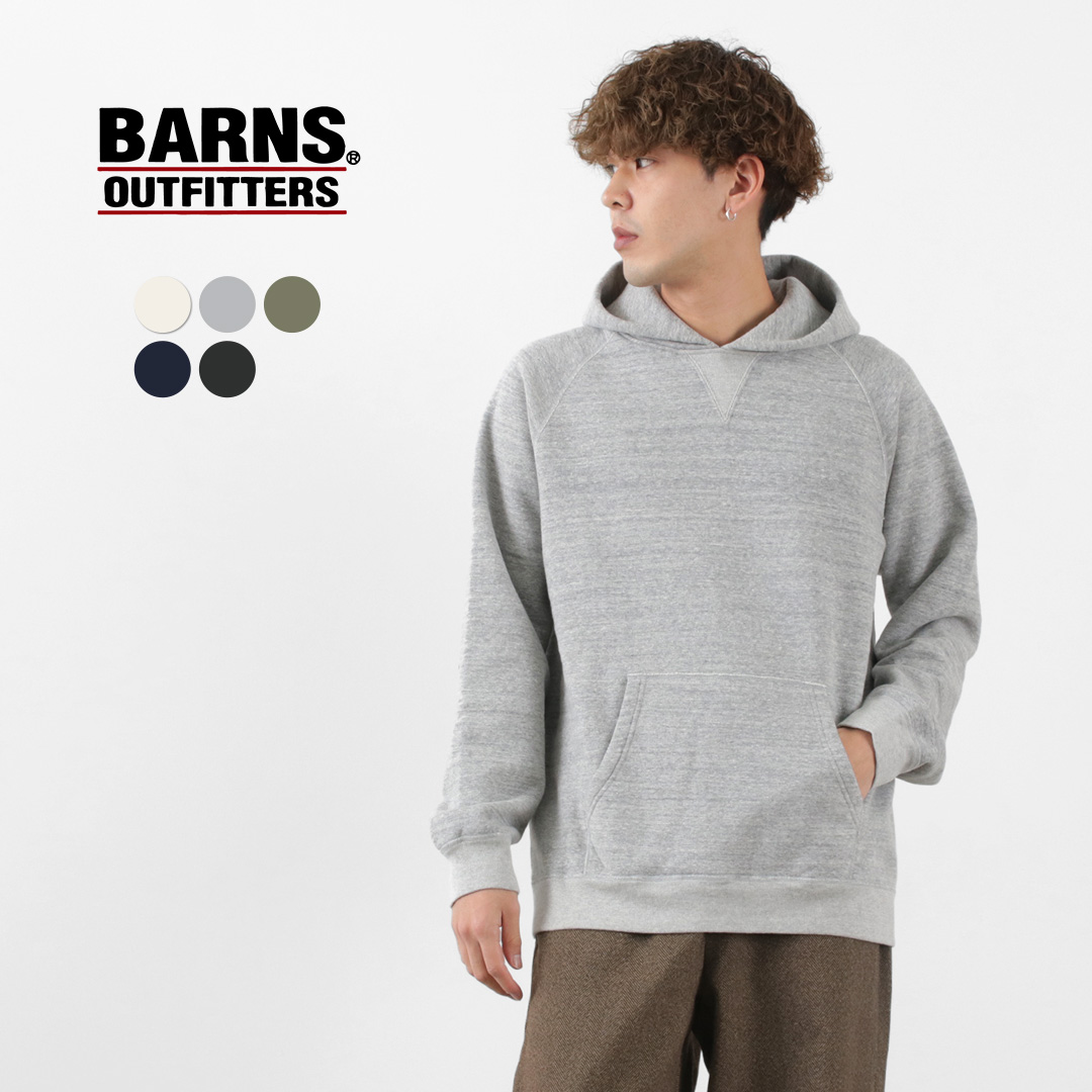 楽天市場】【30％OFF】BARNS（バーンズ） 吊り編み ワイド パーカー