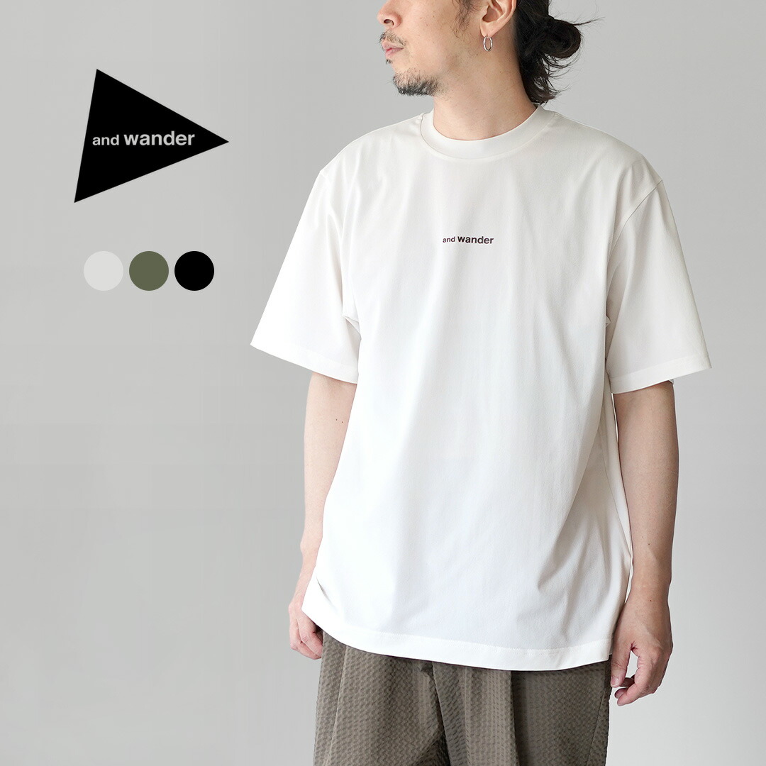 【10％OFFクーポン対象】AND WANDER（アンドワンダー） ドライ メッシュTシャツ / メンズ 半袖 吸水速乾｜ＲＯＣＯＣＯ attractive clothing