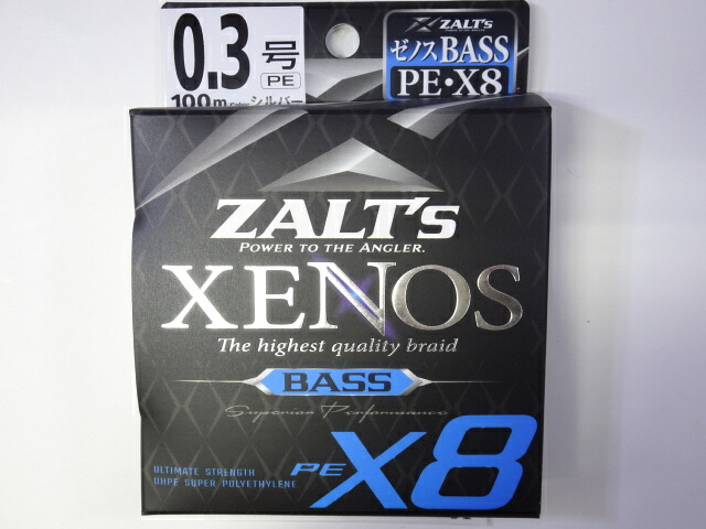ラインシステム　ザルツ　ゼノスX8　XENOS X8 BASS　#9lb　0.3号(100m)　PEライン【メール便可】