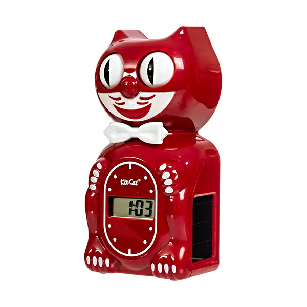 Kit-Cat Klock キットキャットクロック ソーラーデジタルアラームクロック (空白文字桜んぼう)SKC-52