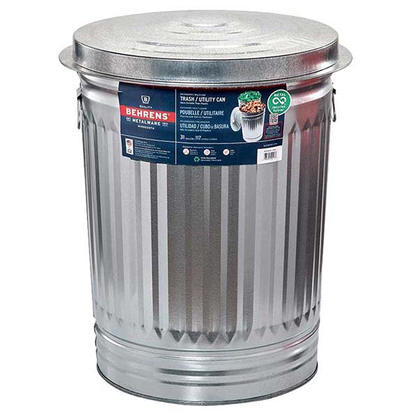 直接引取可 BEHRENS 大容量 75L 20ガロン ブリキ ゴミ箱 近隣配送 BEHRENS 20GAL DUST BOX 75L