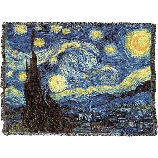 Pure Country Weavers 星月夜 ゴッホ ブランケット STARRY NIGHT VINCENT VAN GOGH COTTON WOVEN BLANKET THROW 989-T