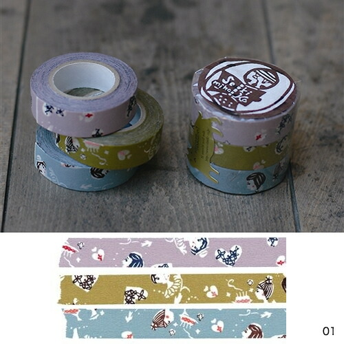 楽天市場】倉敷意匠計画室ミハニ書林マスキングテープ2柄セットなかま
