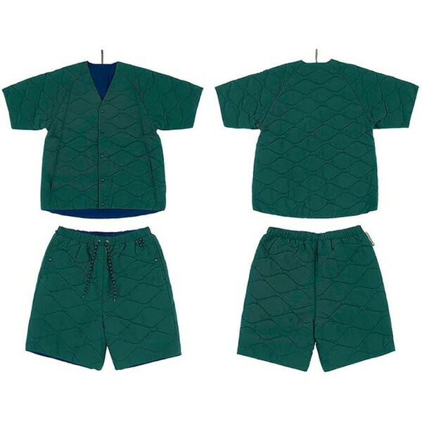 WEEKEND(ER) QUILTED REVERSIBLE DAN-TEN SUIT ダンテン セットアップ 7998102(GREENｘNAVY)