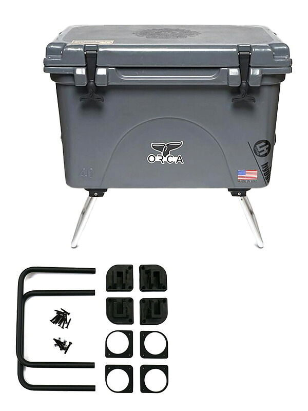 BALLISTICS バリスティックス COOLER LEG OR クーラーレッグ オルカクーラーズ 40QT専用 カスタムパーツ H&O おしゃれ かっこいい 折り畳み可能 キャンプ アウトドア バーベキュー フェス BBQ DIY ブラック タン BSPC-HO07