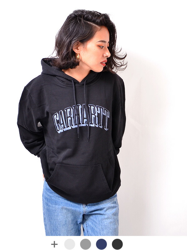 パーカー Carhartt Wip カーハート パーカー レディース メンズ 大きめ 秋 冬 ブランド おしゃれ かわいい シンプル 大きいサイズ Hooded Scrawl Sweatshirt プルパーカー スウェット ロゴ カレッジロゴ ワークインプログレス ワンポイント ロゴ ペア リンクコーデ