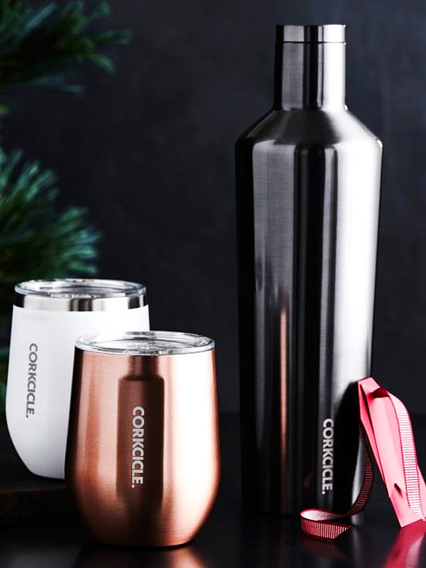 Corkcicle コークシクル タンブラー 750 Canteen 水筒 キャンティーン ステンレスボトル マグボトル おしゃれ かわいい ブランド メンズ レディース ユニセックス 25oz Bpa フリー Metallic Canteen 保冷 保温 滑り止め付き エコ スポーツ キャンプ 仕事 25egm