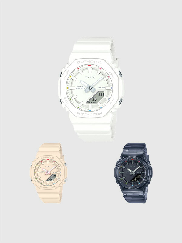 新品　G-SHOCK ITZY コラボレーションモデル ホワイト 楽天市場】G-SHOCK ITZY ジーショック Gショック レディ—ス 時計