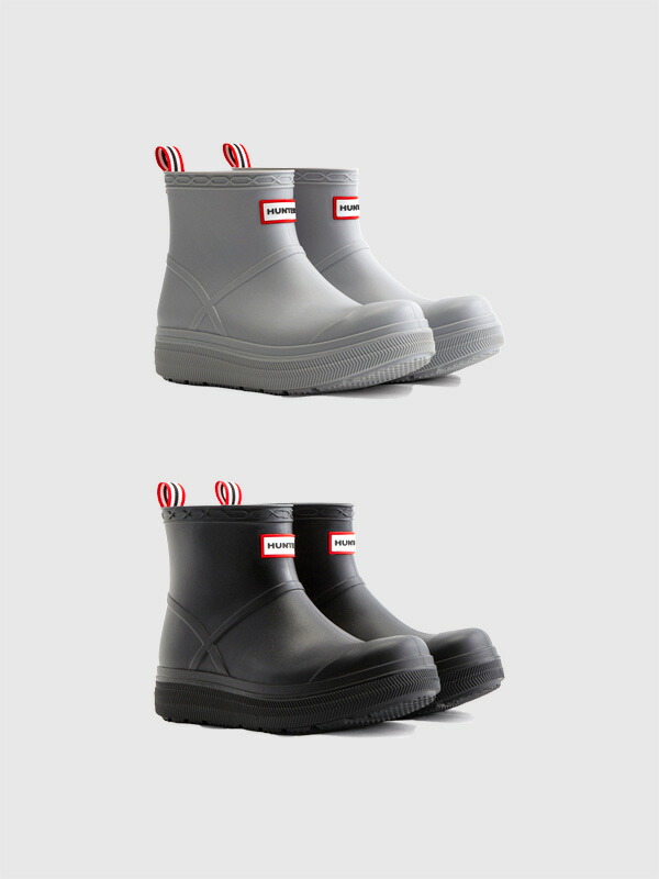 HUNTER 山立ち 天水 ブーツ 遊撃手 雨合羽 掻き鳴らす モールデット ブーツ UFS7105PVC Play Molded Boots 通い 通学 分かりやすい レディース靴-ブーツ・長靴