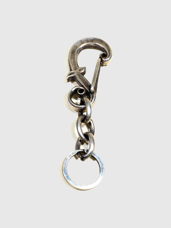 INCEPTION インセプション カラビナ キーホルダー ブランド おしゃれ かっこいい シンプル おしゃれ F-HOLE CARABINER KEY HOLDER SILVER メッキ 財布 鍵 キーケース ポーチ 真鍮 ブラス キーリング Fホール オリジナル オーパス OPUS IPK-04画像