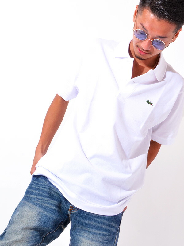 Lacoste ラコステ ポロシャツ L1212 日本製 メンズ レディース ネイビー おしゃれ かわいい シンプル ユニセックス L 12 12 ワンポイント ワニ クロコダイル ロゴ 半袖ポロ コットンピケ 鹿の子 クラシカル 大人カジュアル L1212al Bullpadel Cl