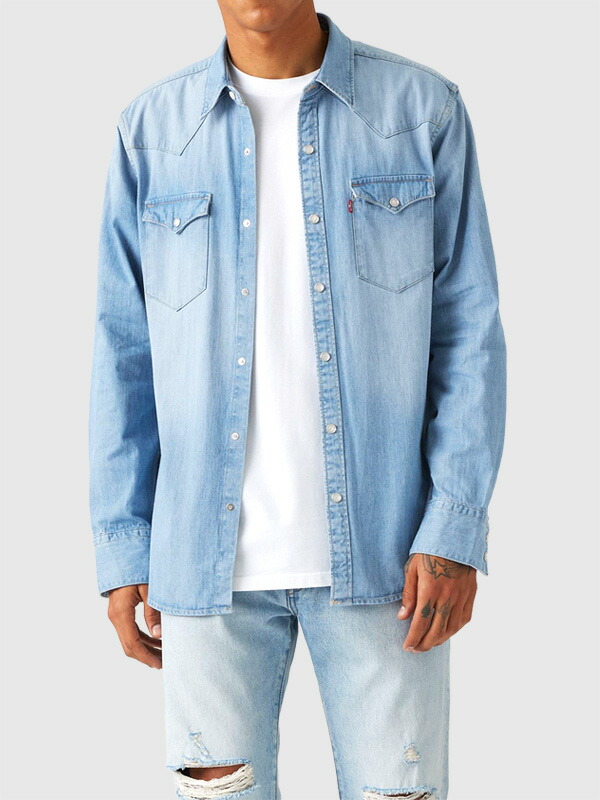 楽天市場】Levi's リーバイス デニムウエスタンシャツ ダーク