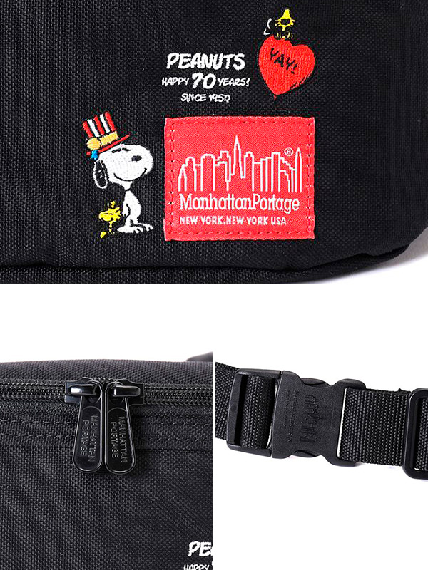 21最新作 Manhattan Portage マンハッタンポーテージ スヌーピー ショルダーバッグ ボディバッグ レディース メンズ 斜め掛け かわいい ウエストバッグ Peanuts 70周年 エアエチケットケース付き ピーナッツ Mp1100peanuts Rodeo Bros 2nd ロデオブロス