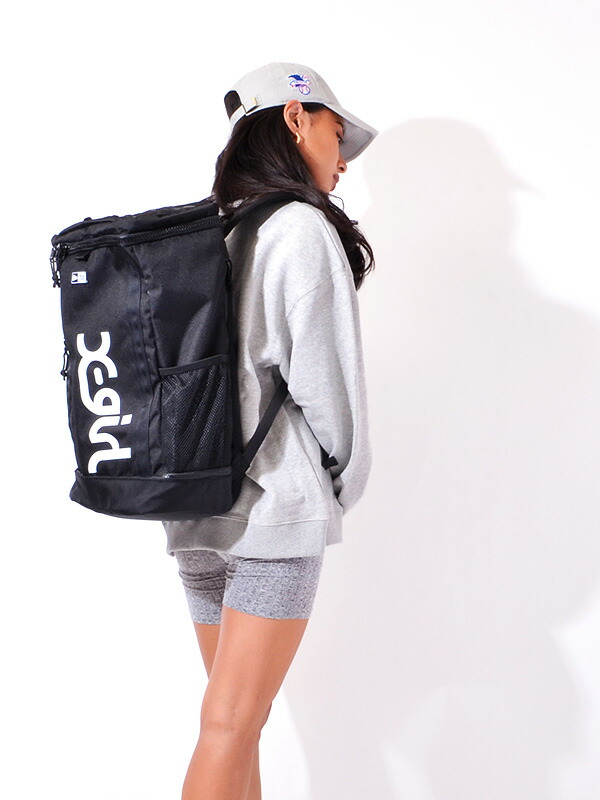 New Era ニューエラ リュック 32l X Girl エックスガール コラボ バッグ レディース メンズ バックパック 通学 高校生 女子 おしゃれ 大容量 かわいい 大人 ブランド ボックス型 Box Pack ボックスパック バックパック デイパック 大学生 Sermus Es