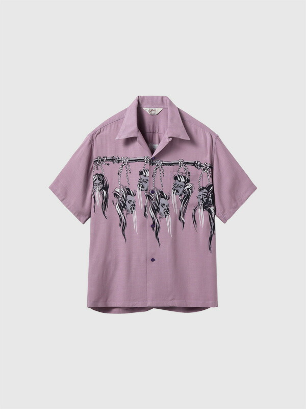 SUN SURF サンサーフ アロハ STAR OF HOLLYWOOD スターオブハリウッド シャツ 半袖 シュランケンヘッド オープンシャツ HOPSACK RAYON OPEN SHIRT SHRUNKEN HEAD SH39705｜RODEO BROS 2nd（ロデオブロス）