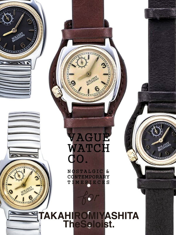 VAGUE WATCH Co ヴァーグ ウォッチ カンパニー 腕時計 メンズ レディース おしゃれ かわいい シンプル TAKAHIROMIYASHITA The SoloIst. Coussin BEGINNING ソロイスト クッション エクステンションベルト レザーベルト 専用ボックス ブラック ベージュ SOLOIST COUSSIN SE 30,674円