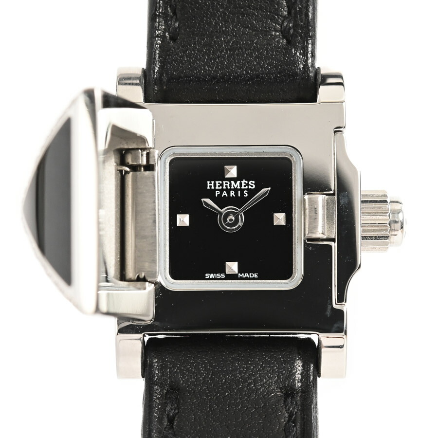 新品未使用！HERMES エルメス メドール カプリスPM  黒 エルメス ハンドバッグ メドール ブラック/モノクローム金具