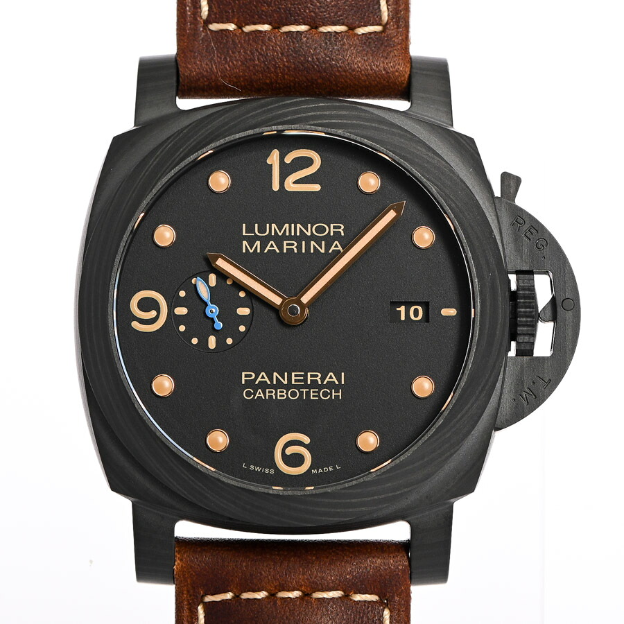 【中古】A品 パネライ ルミノールマリーナ1950 カーボテック 3デイズ 腕時計 PAM00661 T番 ブラック｜ロデオドライブ店