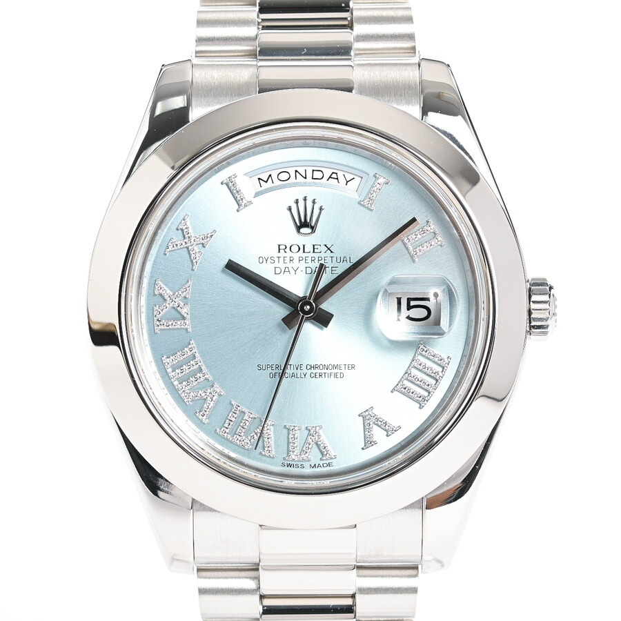 lycee 4月20まで限定販売　エスタ 楽天市場】ロレックス デイデイト40 228206 アイスブルー 保証書2021年