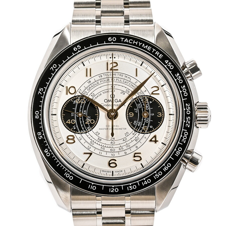 【中古】A品 オメガ スピードマスター クロノスコープ パリ2024 腕時計 522.30.43.51.02.001 シルバー・ブラック|ロデオドライブ店
