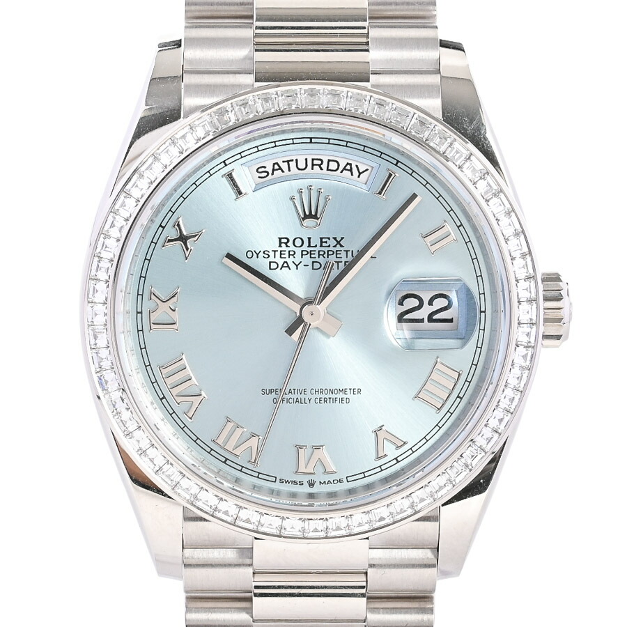 楽天市場】ロレックス ROLEX デイデイトII 218206 アイスブルー