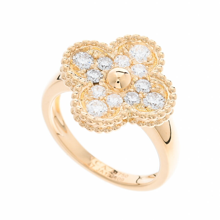 【8/31まで】ヴァンクリーフ＆アーペル　ヴィンテージアルハンブラ　リング 楽天市場】ヴァンクリーフ＆アーペル 指輪 K18YG ダイヤ12P(0.48