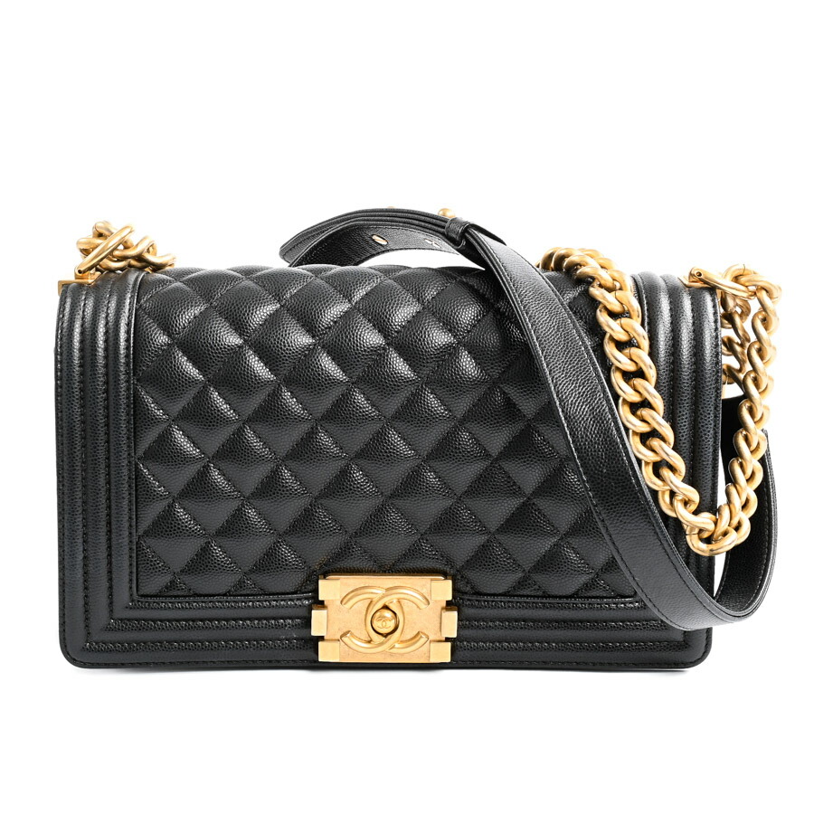 CHANEL ブラックレザー ショルダーバッグ CHANEL ブラックレザー ショルダーバッグ - メルカリ