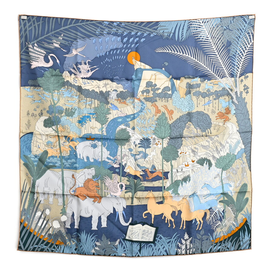 楽天市場】【緑屋質屋】エルメス カレ90(スカーフ) RAILING 船の