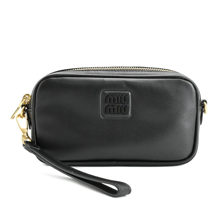 楽天市場】【美品】ミュウミュウ MIU MIU ポーチ レッドxホワイト