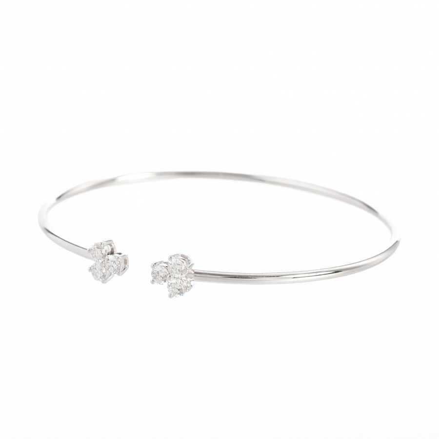 ホワイトエナメル バングル HERMES ホワイトエナメル バングル