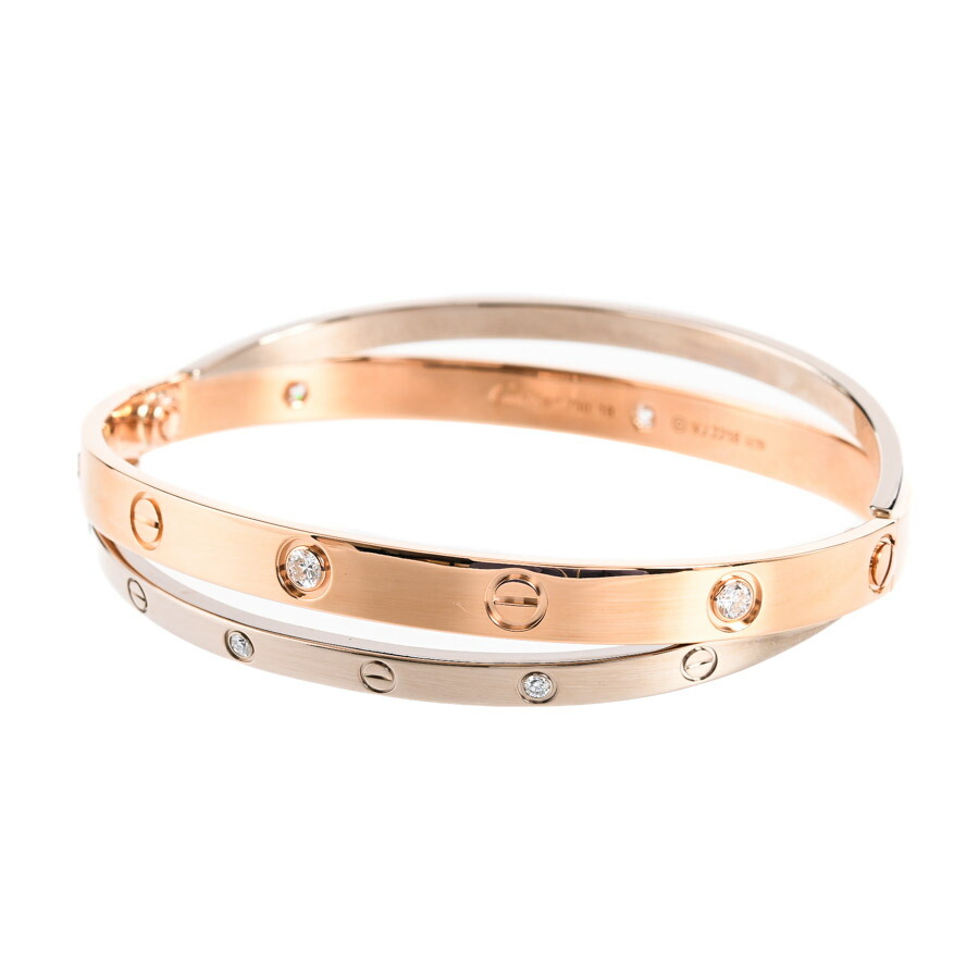 楽天市場】カルティエ B6035616 K18PG ラブブレス #16 ブレスレット