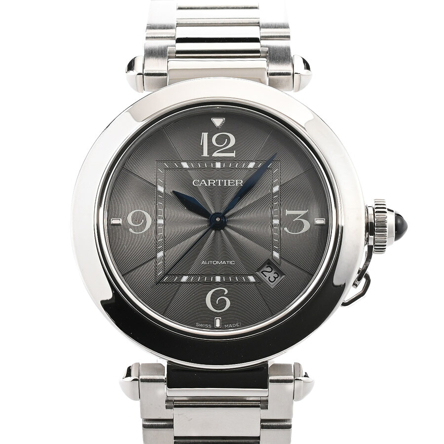 【中古】A品 カルティエ パシャ ドゥ カルティエ 41mm 腕時計 WSPA0026 グレー メンズ