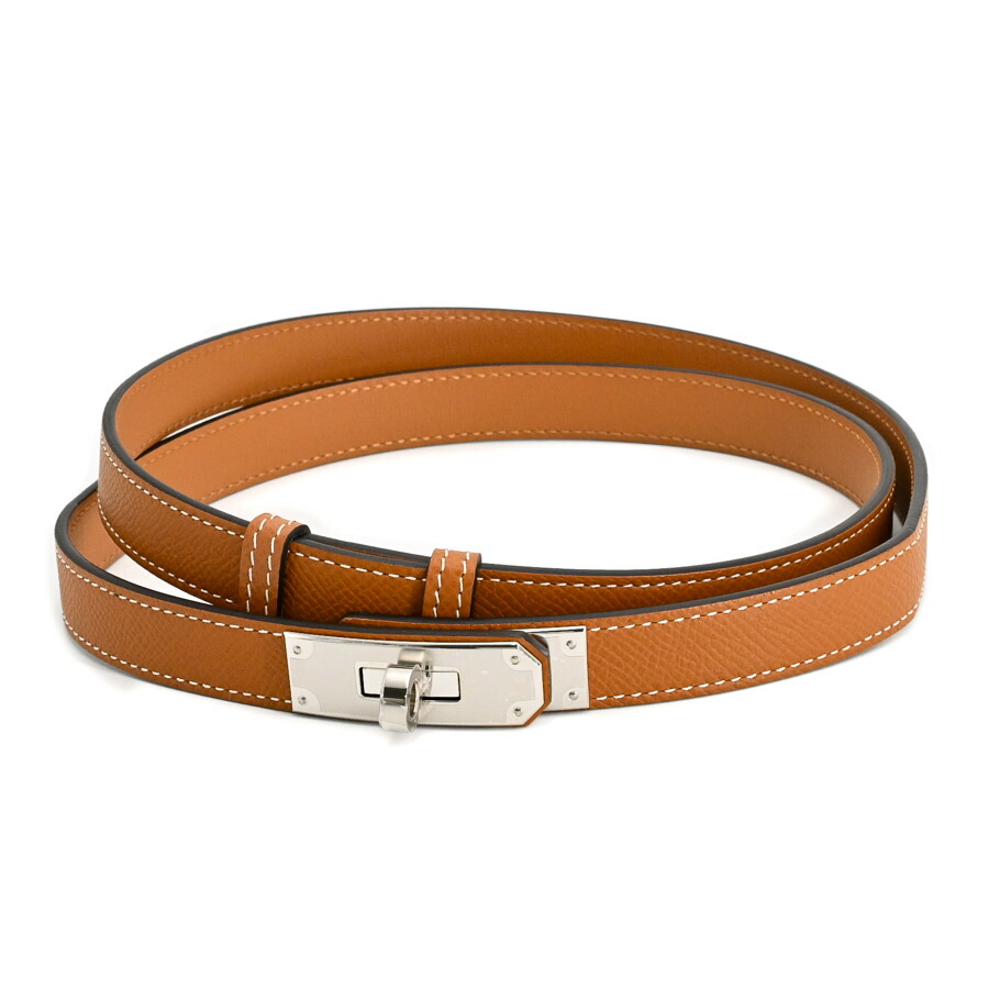 楽天市場】【返品可】エルメス HERMES ケリーベルト X刻印 茶 ゴールド