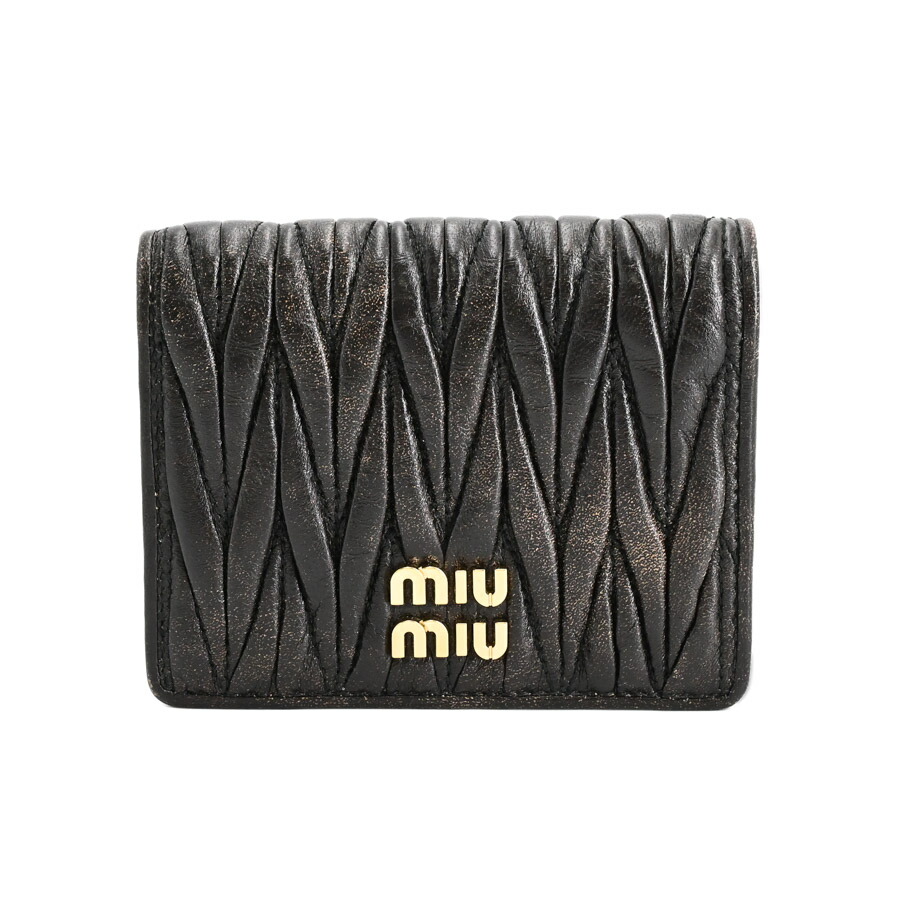楽天市場】miu miu ミュウミュウ サイフ・小物 二つ折財布 マテラッセ
