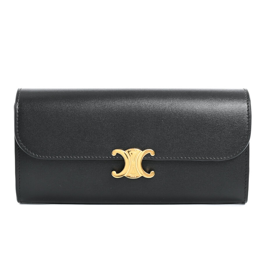 楽天市場】【緑屋質屋】セリーヌ 101673 長財布 ラージ フラップ